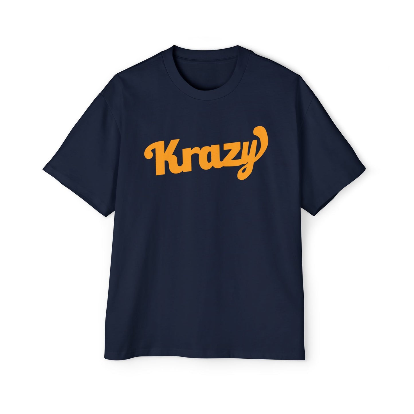 Krazy Men's Heavy Oversized Tee, Comfy Streetwear Shirt, Graphic Tee for Casual Wear, Perfect Gift for Friends, Trendy Relaxed Fit