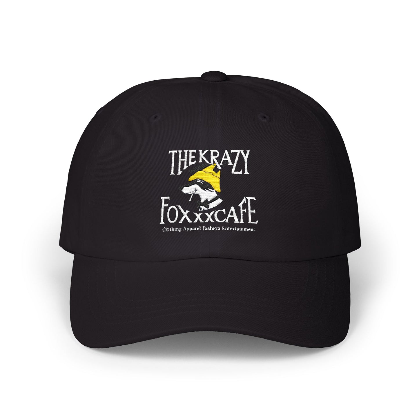 Krazy Foxxx CAFE Dad Cap with KrazyFoxxx Embroidery | Perfect for Casual Outings, Gifts, Father's Day, and Everyday Wear
