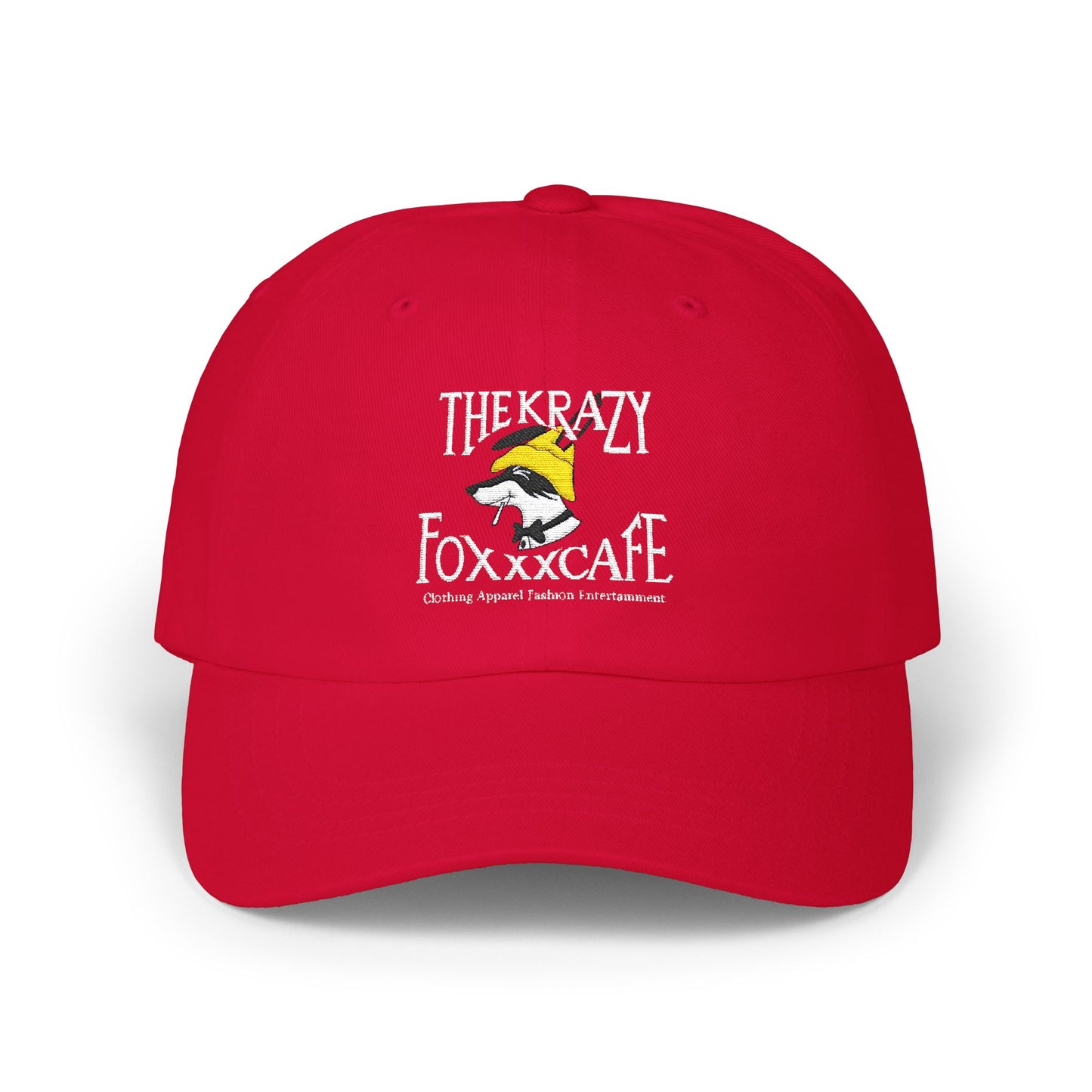 Krazy Foxxx CAFE Dad Cap with KrazyFoxxx Embroidery | Perfect for Casual Outings, Gifts, Father's Day, and Everyday Wear