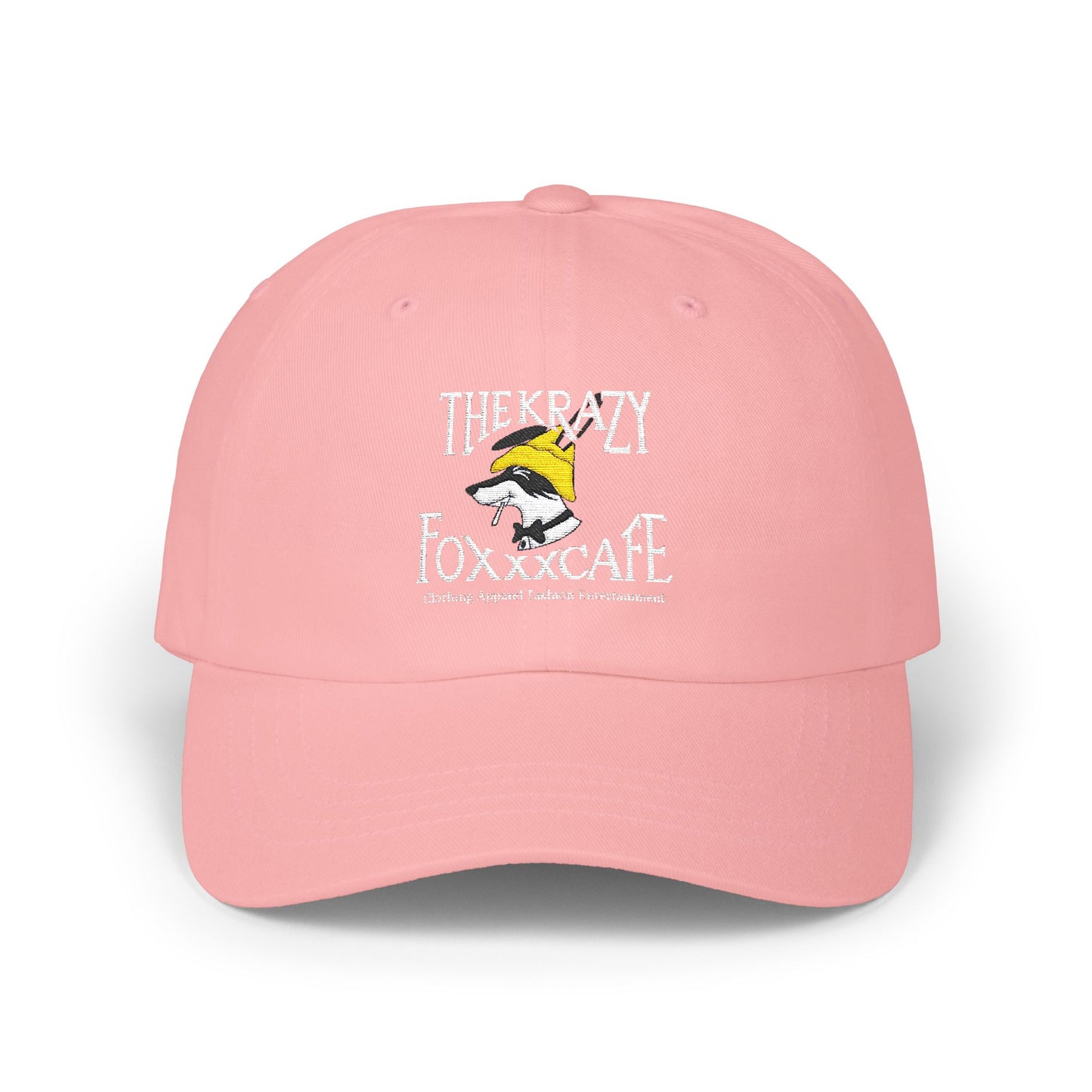 Krazy Foxxx CAFE Dad Cap with KrazyFoxxx Embroidery | Perfect for Casual Outings, Gifts, Father's Day, and Everyday Wear
