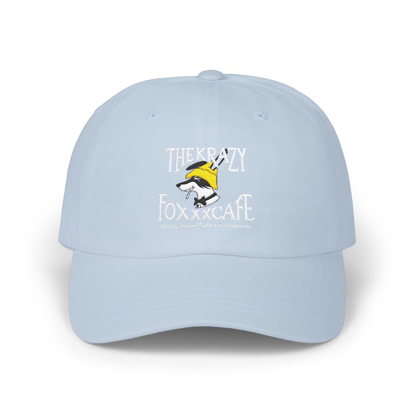 Krazy Foxxx CAFE Dad Cap with KrazyFoxxx Embroidery | Perfect for Casual Outings, Gifts, Father's Day, and Everyday Wear