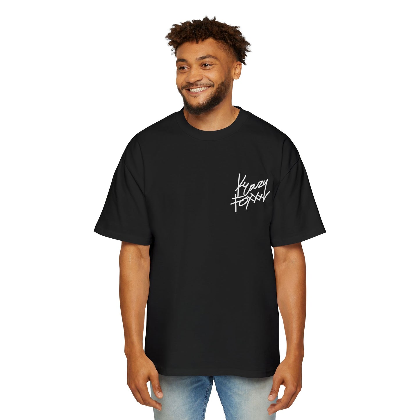 Krazy Foxxx Big Face T - Stylish Men's Oversized Graphic Tee, Streetwear, Casual Wear, Unique Gift for Him, Trendy Summer Fashion, Cool Artwork Tee
