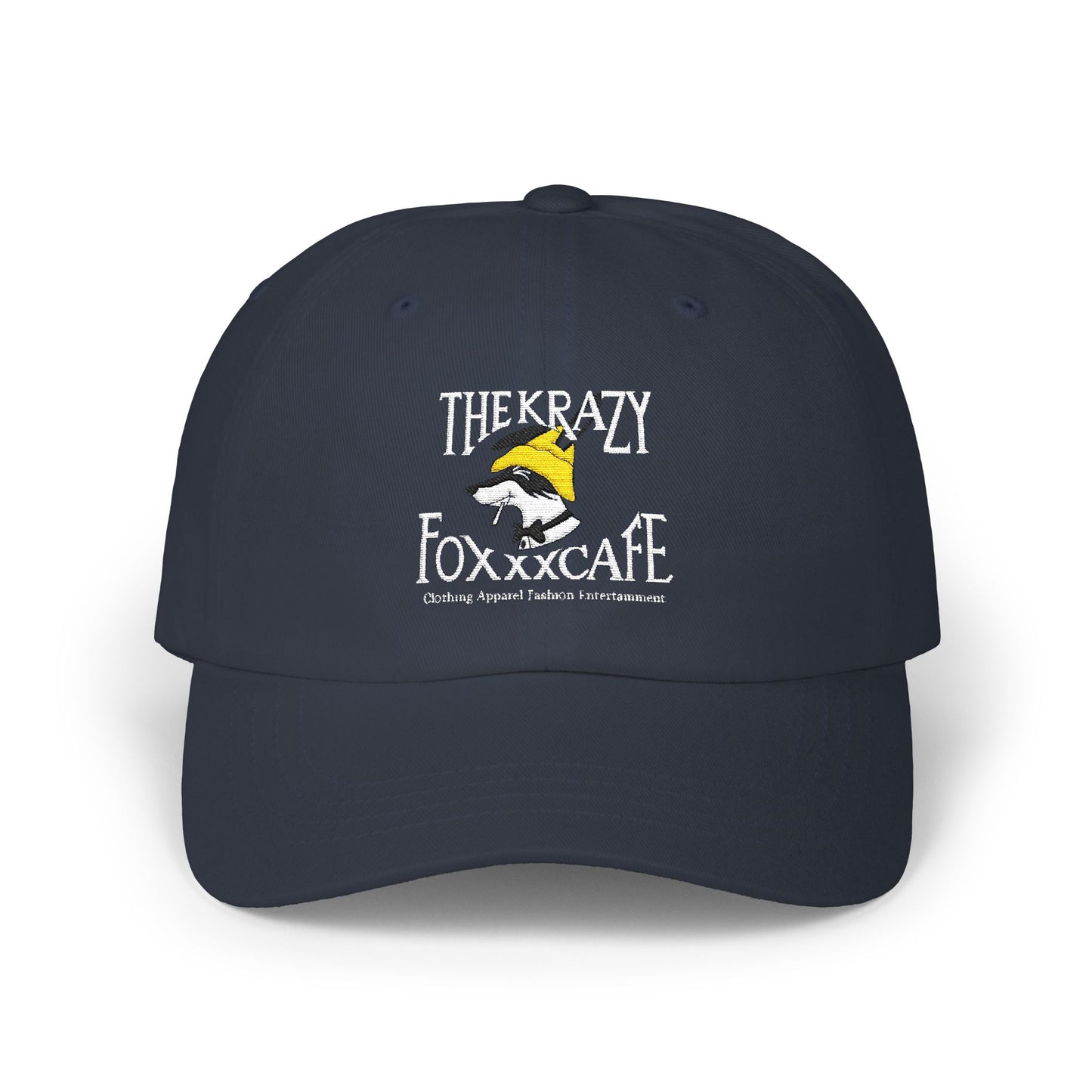 Krazy Foxxx CAFE Dad Cap with KrazyFoxxx Embroidery | Perfect for Casual Outings, Gifts, Father's Day, and Everyday Wear