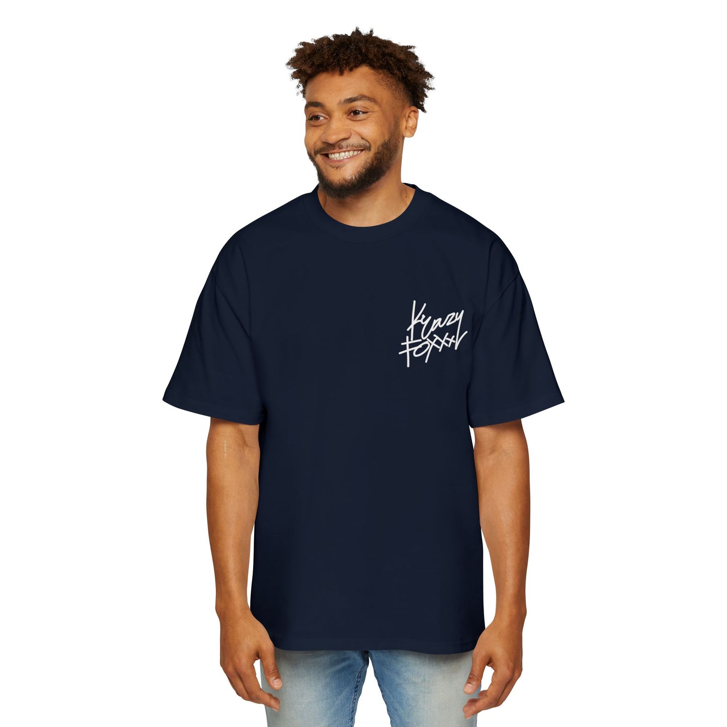 Krazy Foxxx Big Face T - Stylish Men's Oversized Graphic Tee, Streetwear, Casual Wear, Unique Gift for Him, Trendy Summer Fashion, Cool Artwork Tee