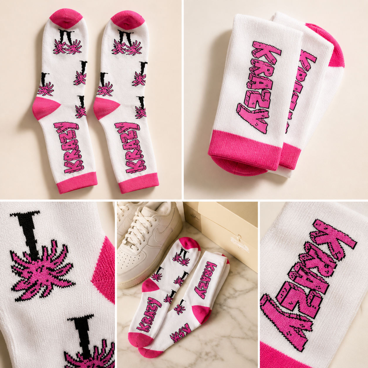 Krazy Palm Tree Socks