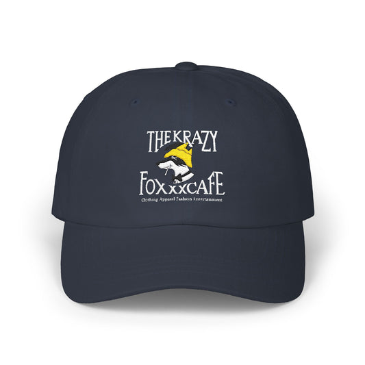 Krazy Foxxx CAFE  Dad Cap with KrazyFoxxx Embroidery | Perfect for Casual Outings, Gifts, Father's Day, and Everyday Wear