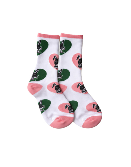 Pink Valentine KrazyFoxxx Socks