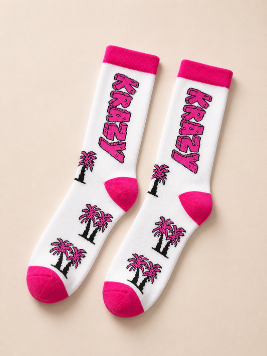 Krazy Palm Tree Socks