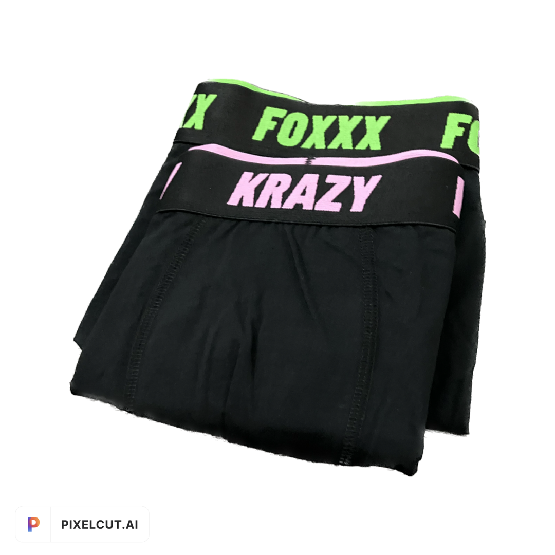 Krazy Foxxx Under Wear 2 Pack  Pink And Green