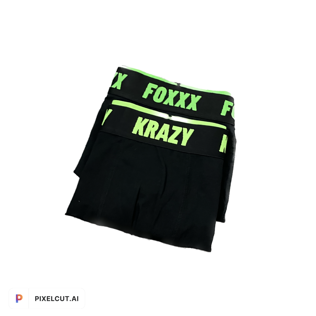 Krazy Foxxx Under Wear 2 pack  Neon Green